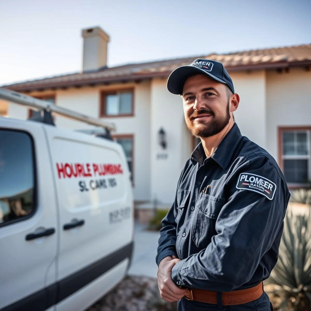 Plumber servicing a historic Hoover Dam-era home in Boulder City, NV