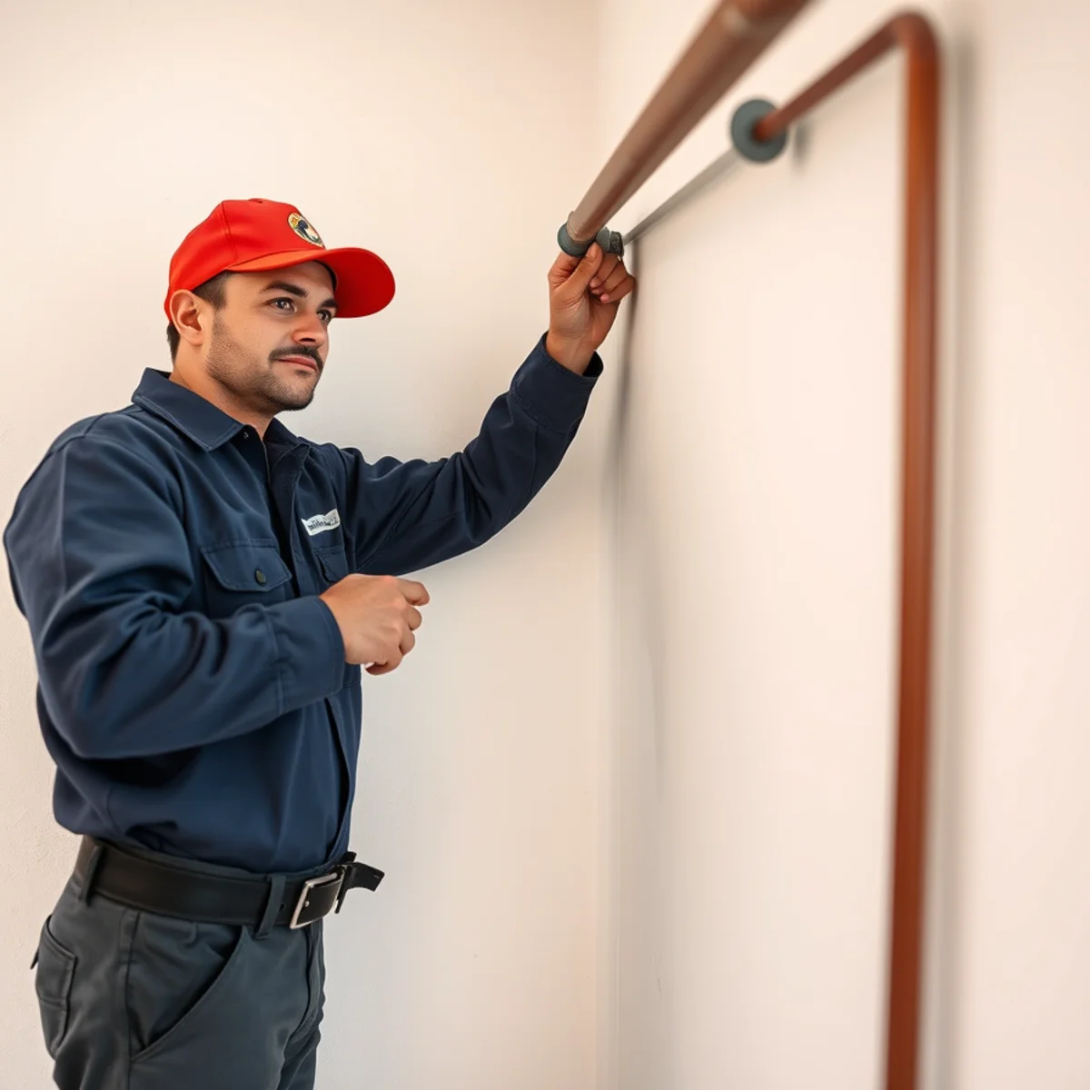 New PEX water lines run through a wall during a whole-home repipe in Las Vegas, NV