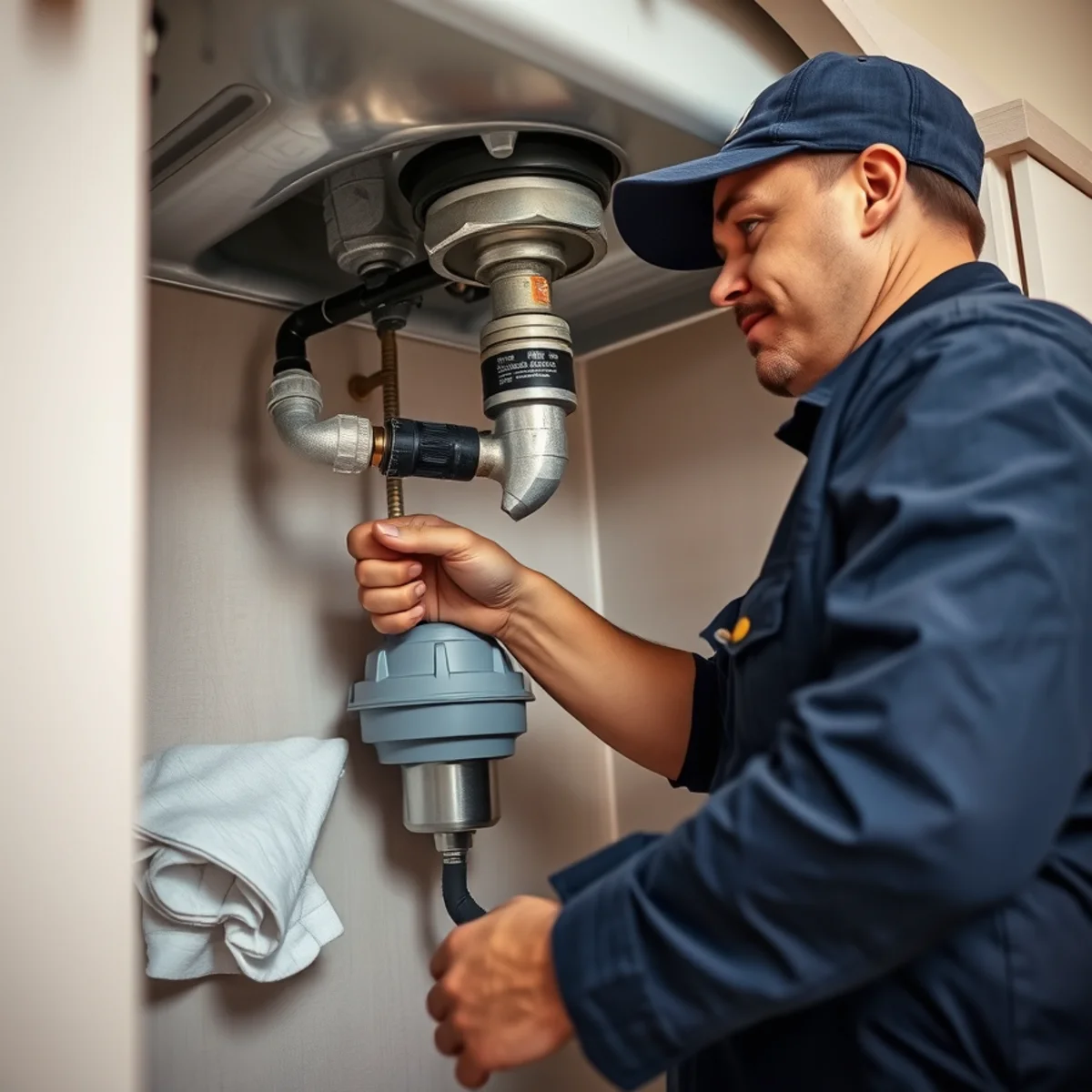 Garbage Disposal Repair in action on a Las Vegas, NV home
