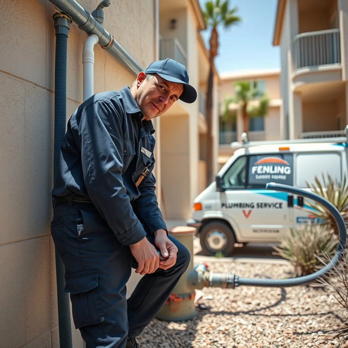 Shared sewer and water lines in a Las Vegas, NV condo building