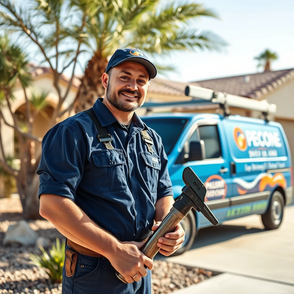 Plumber at a 1990s Peccole Ranch home near Angel Park in Las Vegas, NV