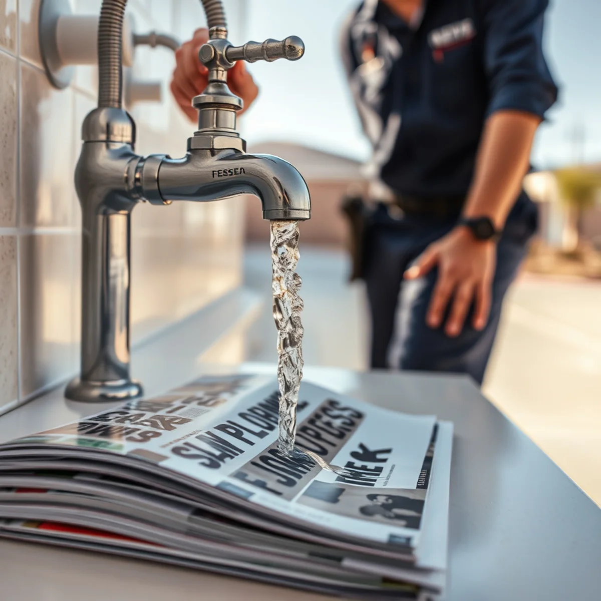 Weak water pressure at a faucet caused by a slab leak in Las Vegas, NV