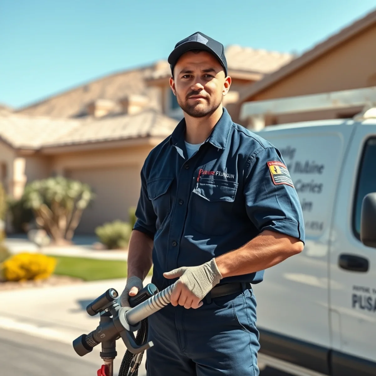 Plumber at a Sunrise Manor home below Sunrise Mountain in Las Vegas, NV