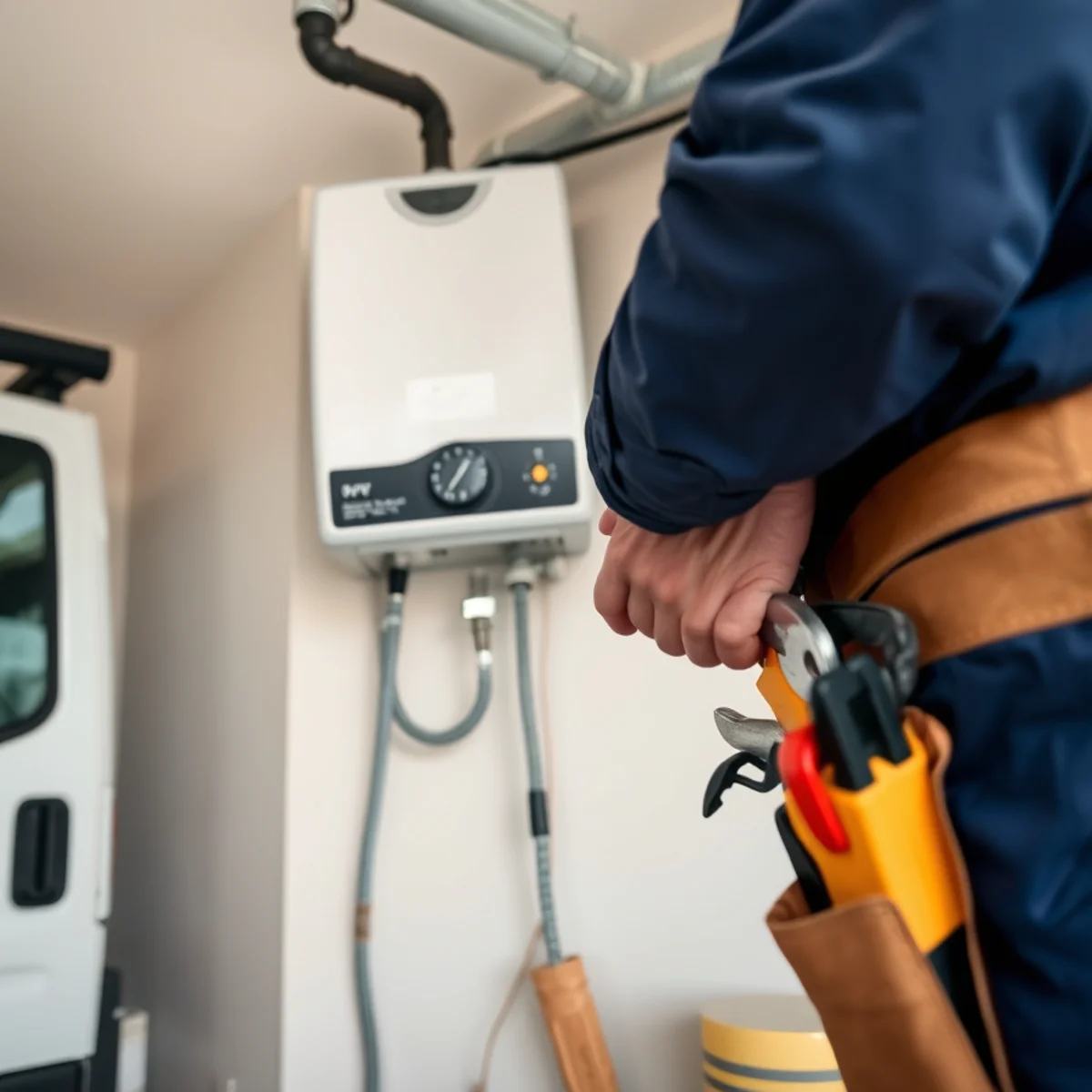 Tankless Water Heater Installation in action on a Las Vegas, NV home