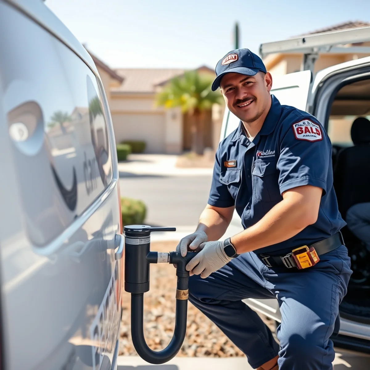 Plumbing turnover check between guests at a vacation rental in Las Vegas, NV